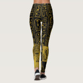 Egyptische goudhiërogliefen en collage voor symbol leggings (Achterkant)