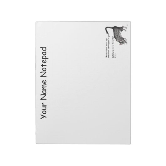 Egyptische Grijze Tabby Cat Notitieblok (Linkerzijde)