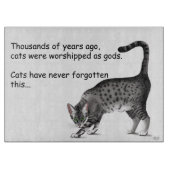 Egyptische Grijze Tabby Cat Snijplank (Voorkant)