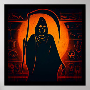 Egyptische Grim Reaper Halloween 1 Poster
