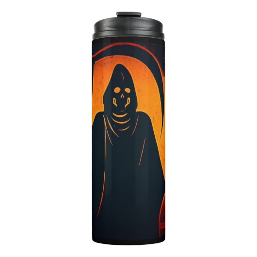 Egyptische Grim Reaper Halloween 1 Thermosbeker (Voorkant)