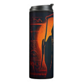 Egyptische Grim Reaper Halloween 1 Thermosbeker (Gedraaid links)