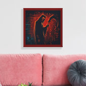 Egyptische Grim Reaper Halloween 2 Canvas Afdruk (Insitu (Woonkamer))