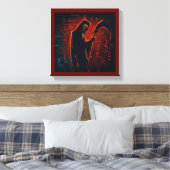 Egyptische Grim Reaper Halloween 2 Canvas Afdruk (Insitu (Slaapkamer))