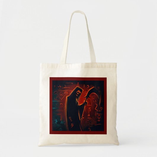 Egyptische Grim Reaper Halloween 2 Tote Bag (Voorkant)