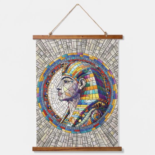 Egyptische Grote Sfinx - Mozaïekkunst Hangend Wandkleed (Voorkant)