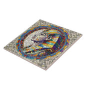 Egyptische Grote Sfinx - Mozaïekkunst Tegeltje (Zijkant)