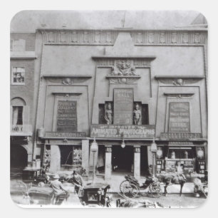 Egyptische Hall, Piccadilly 1895 Vierkante Sticker