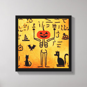 Egyptische Halloween 4 Canvas Afdruk