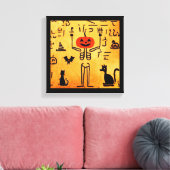 Egyptische Halloween 4 Canvas Afdruk (Insitu (Woonkamer))