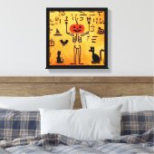 Egyptische Halloween 4 Canvas Afdruk (Insitu (Slaapkamer))