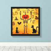 Egyptische Halloween 4 Canvas Afdruk (Insitu (Houten vloer))