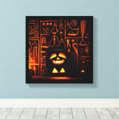 Egyptische Halloween 6 Canvas Afdruk (Insitu (Houten vloer))