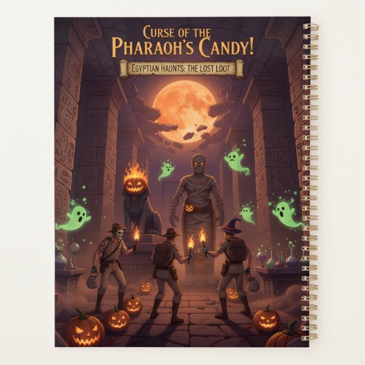 Egyptische Halloween Planner (Achterkant)