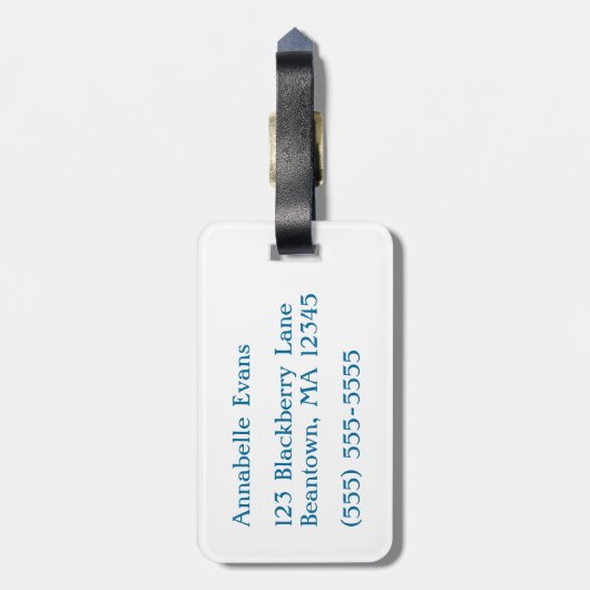 Egyptische Happy Hippo Bagagelabel (Achterkant verticaal)