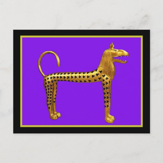 Egyptische heilzame sculptuur, briefkaart (Voorkant)