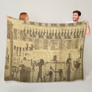 EGYPTISCHE HEIROGLYPHICS FLEECE DEKEN