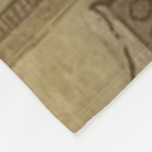 EGYPTISCHE HEIROGLYPHICS FLEECE DEKEN (Hoek)