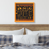 Egyptische Heksen Halloween 4 Canvas Afdruk (Insitu (Slaapkamer))