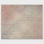 Egyptische Herogliefen Silver Foxier Blush Roos Wo Cadeaupapier (Vlak)