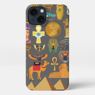 Egyptische Hiërarchie voor Symbool Patroon iPhone 13 Hoesje