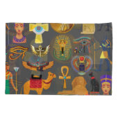 Egyptische Hiërarchie voor Symbool Patroon Kussensloop (Achterkant-Links)