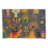 Egyptische Hiërarchie voor Symbool Patroon Kussensloop (Voorkant-Links)