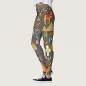 Egyptische Hiërarchie voor Symbool Patroon Leggings (Links)