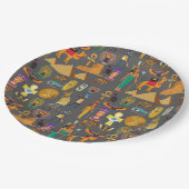 Egyptische Hiërarchie voor Symbool Patroon Papieren Bordje (Gekanteld)