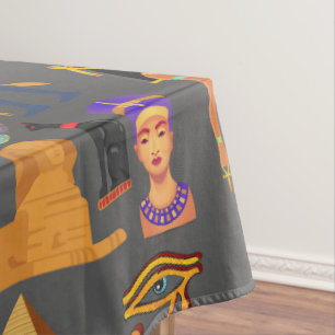 Egyptische Hiërarchie voor Symbool Patroon Tafelkleed