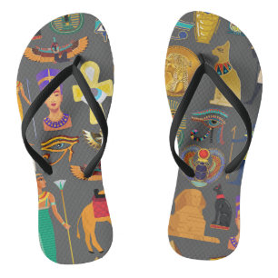 Egyptische Hiërarchie voor Symbool Patroon Teenslippers
