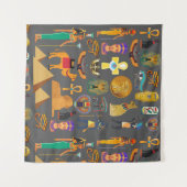 Egyptische Hiërarchie voor Symbool Patroon Wandkleed (Voorkant (horizontaal))