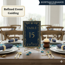 Egyptische hiërogliefen & adelaar – Bewerkbaar Kaart