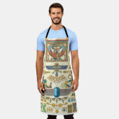 Egyptische hiërogliefen All-Over Print Schort (Gedragen)