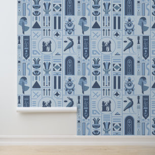 Egyptische hiërogliefen behang