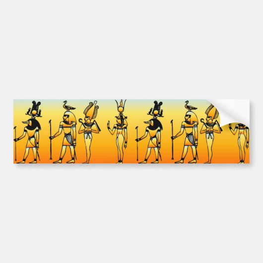 Egyptische hiërogliefen Bumpersticker (Voorkant)