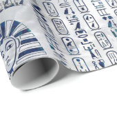 Egyptische hiërogliefen en alleenstaande godslaste cadeaupapier (Rol Hoek)