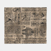 Egyptische hiërogliefen en goddelheden - Luxury Go Fleece Deken (Voorkant (Horizontaal))