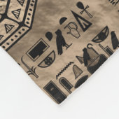 Egyptische hiërogliefen en goddelheden - Luxury Go Fleece Deken (Hoek)