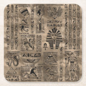 Egyptische hiërogliefen en goddelheden - Luxury Go Kartonnen Onderzetters (Voorkant)
