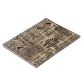 Egyptische hiërogliefen en goddelheden - Luxury Go Notitieboek (Linkerzijde)