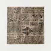 Egyptische hiërogliefen en goddelheden - Luxury Go Wandkleed (Voorkant (horizontaal))