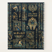 Egyptische hiërogliefen en godheden - Abalone en g Planner (Achterkant)