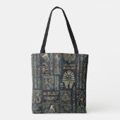 Egyptische hiërogliefen en godheden - Abalone en g Tote Bag (Achterkant)