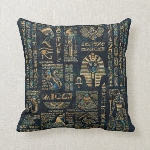 Egyptische hiërogliefen en godheden - Abalone en  Kussen