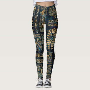 Egyptische hiërogliefen en godheden - Abalone en  Leggings