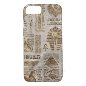 Egyptische hiërogliefen en godheden -  goud Case-Mate iPhone case (Achterkant)