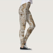 Egyptische hiërogliefen en godheden - goud leggings (Rechts)