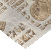 Egyptische hiërogliefen en godheden -  goud tafelkleed (Gekanteld)