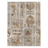 Egyptische hiërogliefen en godheden -  goud tafelkleed (Voorkant)
